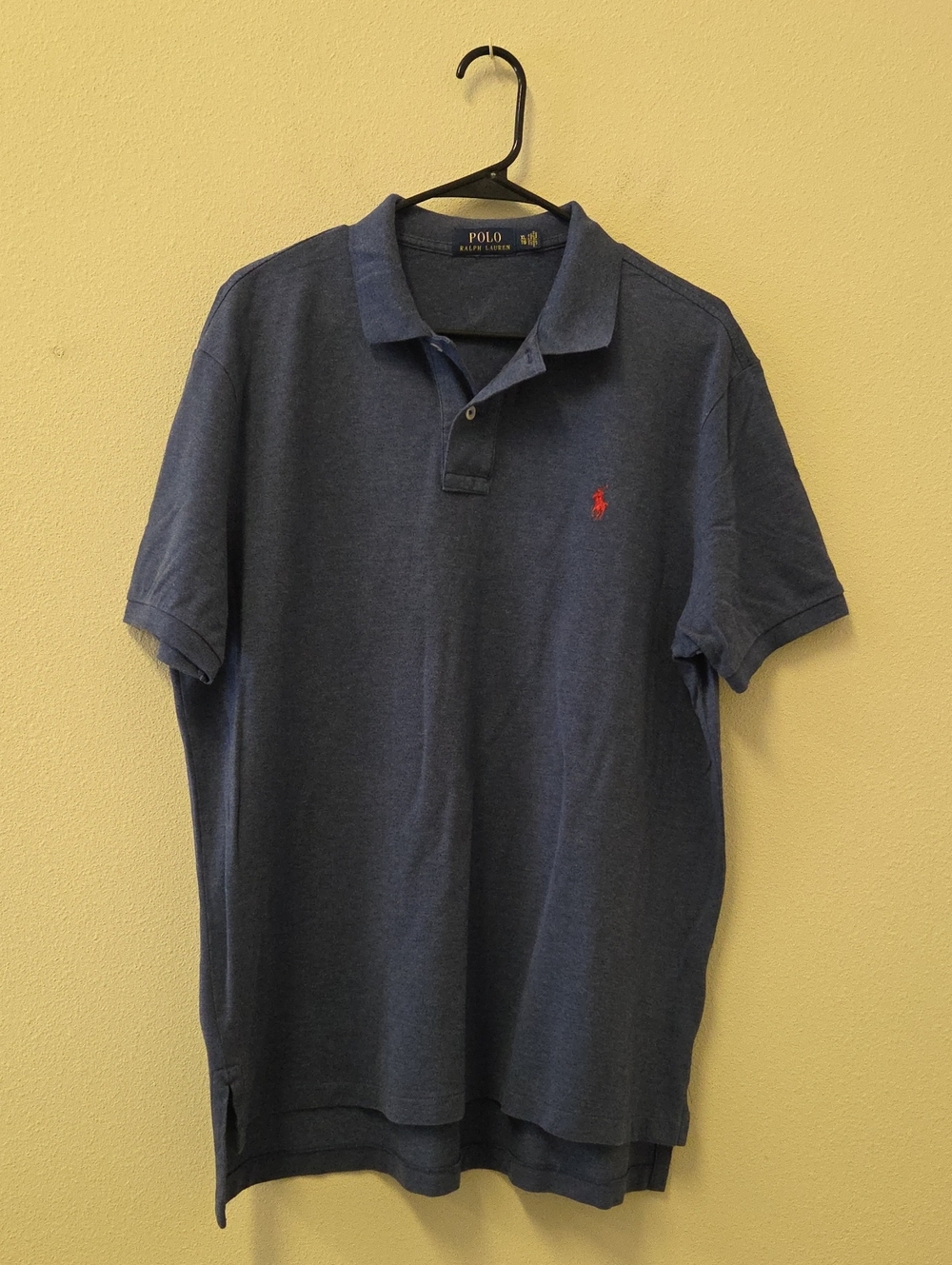 Polo by Ralph Lauren Blue Preppy Polo with Red Logo Size XL